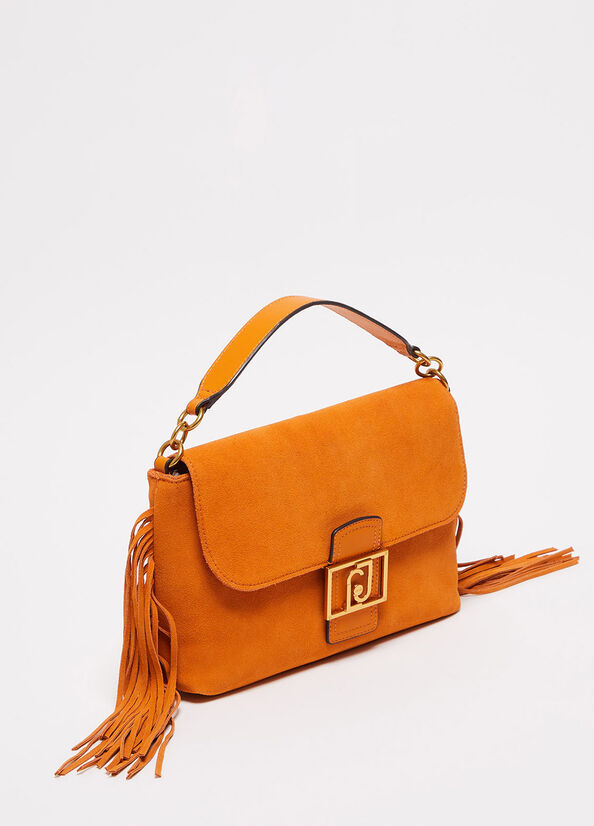 Liu Jo Wildleder With Fringes Handtasche Damen Orange | SQG-068475