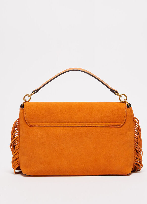 Liu Jo Wildleder With Fringes Handtasche Damen Orange | SQG-068475