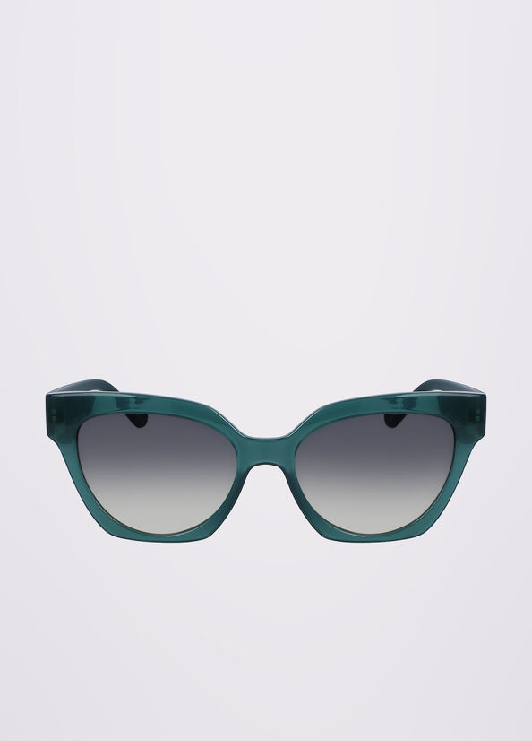 Liu Jo With 3d Pattern Sonnenbrille Damen Hellgrün | KHL-701593