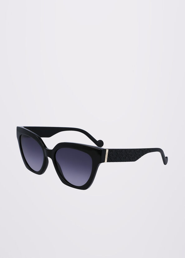 Liu Jo With 3d Pattern Sonnenbrille Damen Schwarz | RQZ-271869