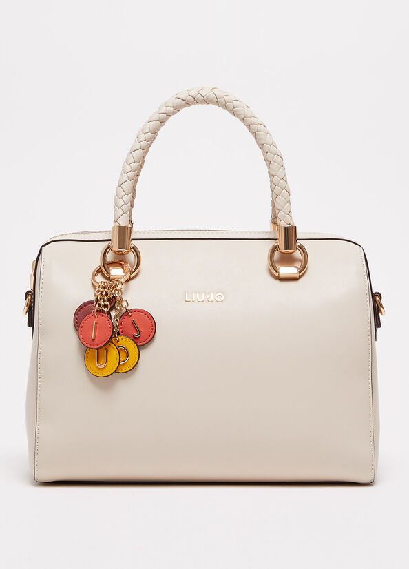 Liu Jo With Charm Handtasche Damen Beige | ESK-483021