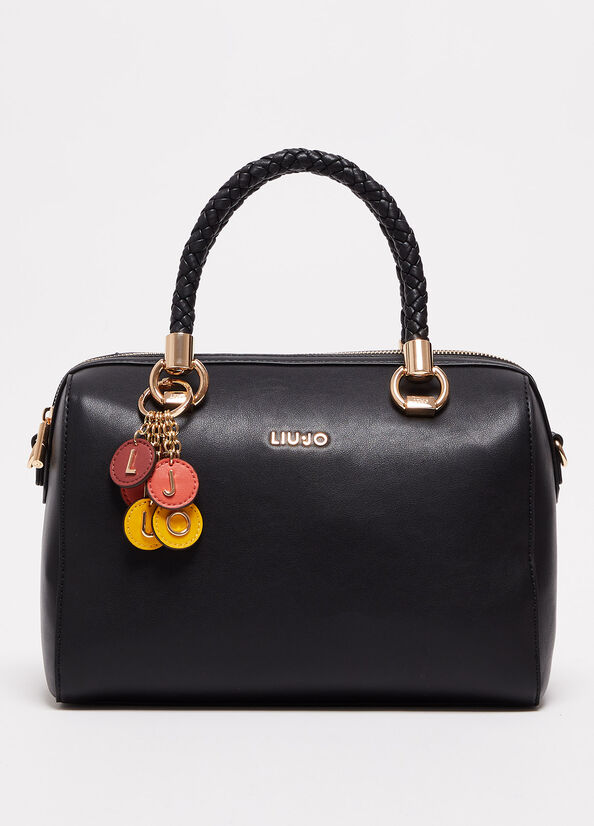 Liu Jo With Charm Handtasche Damen Schwarz | QRN-041859