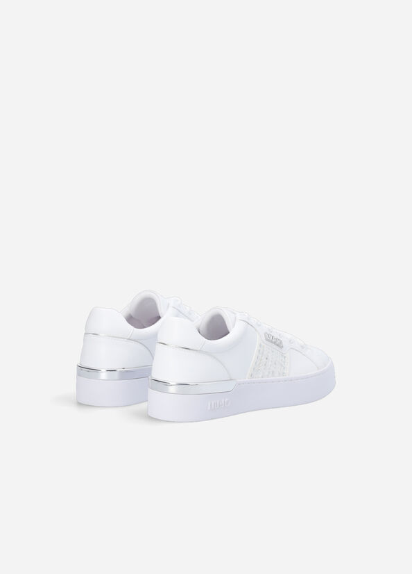 Liu Jo With Jewel Appliqués Sneakers Damen Weiß | RMW-672413