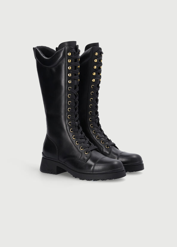 Liu Jo With Jewel Chain Stiefeletten Damen Schwarz | FWX-173024