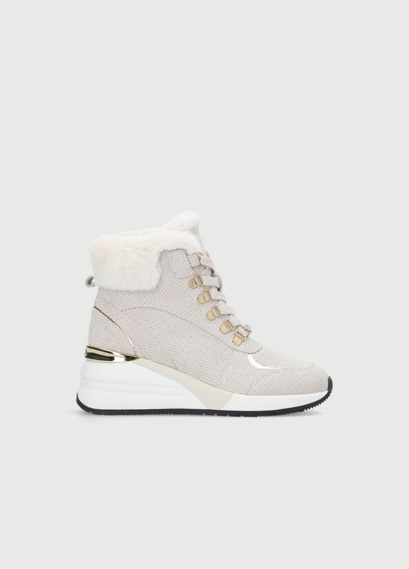 Liu Jo With Jewel Logo Sneakers Damen Beige | VJH-809263