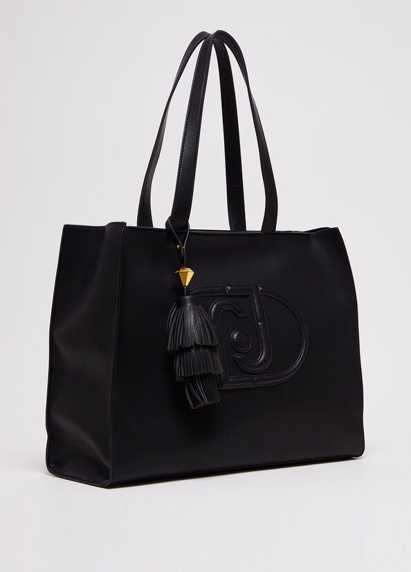 Liu Jo With Logo Schultertaschen Damen Schwarz | ATV-518234