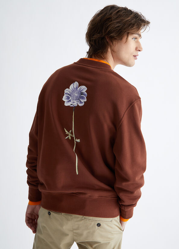 Liu Jo With Print On The Back Pullover Herren Braun | YFE-807612