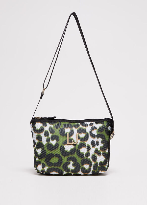 Liu Jo Animal-Print crossbody taschen Damen Grün | CRD-250968