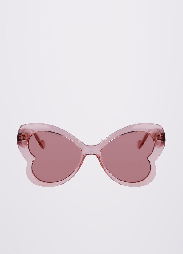 Liu Jo Butterfly Sonnenbrille Damen Rosa | JQT-895731