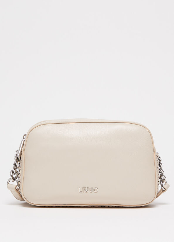 Liu Jo Crossbody With Logo Schultertaschen Damen Beige | QSR-935012