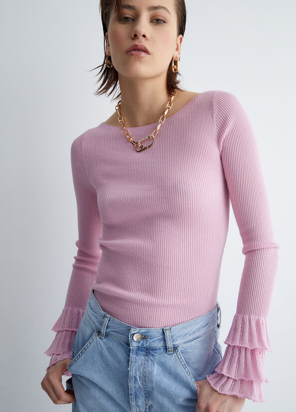 Liu Jo Eco-Friendly Pullover Damen Rosa | HYF-621748