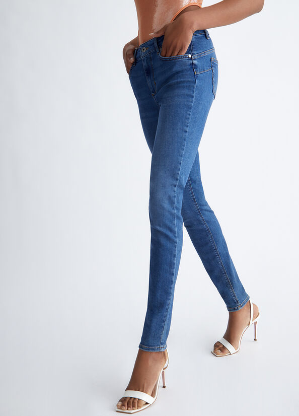 Liu Jo Eco-Friendly Röhrenjeans Damen Blau | AJB-914078