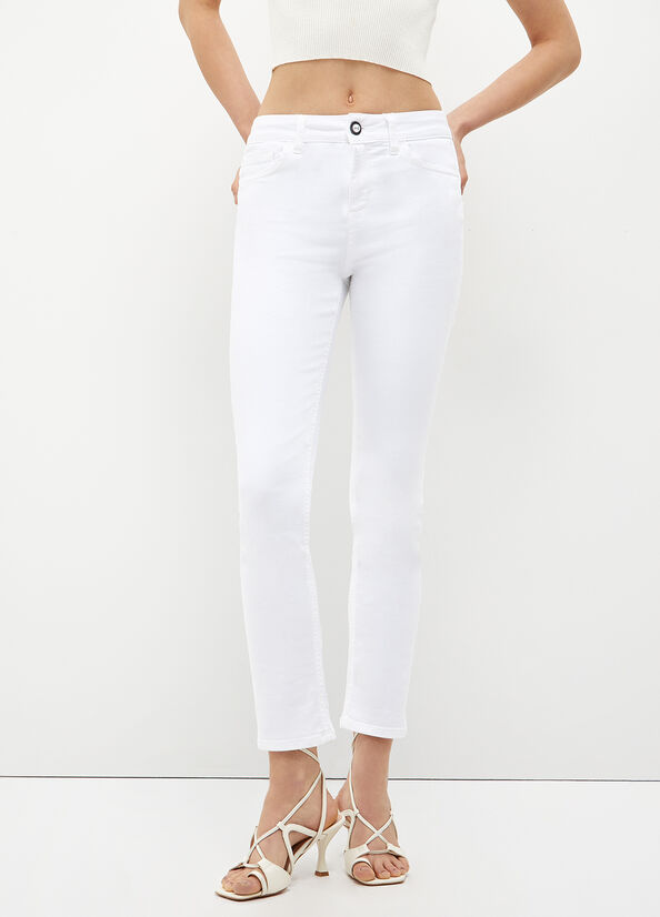 Liu Jo Eco-Friendly Röhrenjeans Damen Weiß | GVN-217563