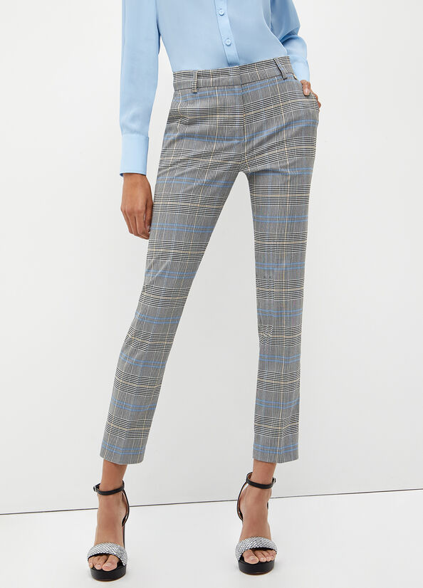 Liu Jo Glen Plaid Hose Damen Grau | AVQ-218605