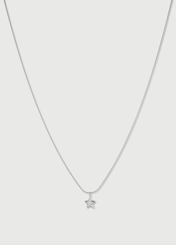 Liu Jo Necklace With Star Schmuck Damen Silber | CWI-405317