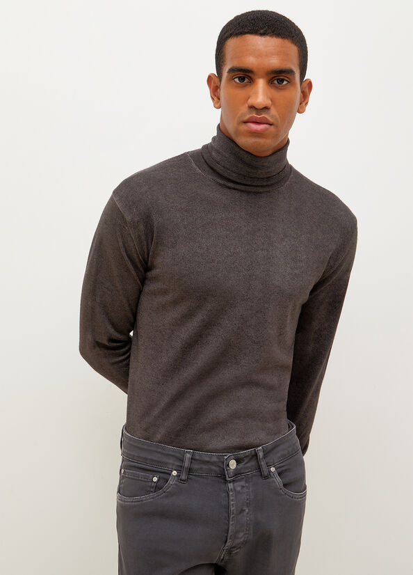 Liu Jo Pure Turtleneck Pullover Herren Dunkelgrau | CEV-592087