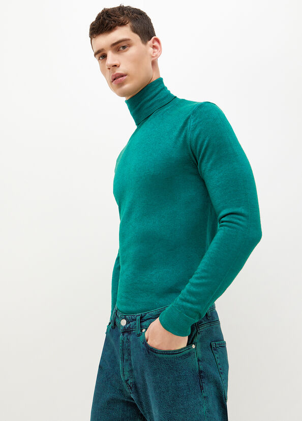 Liu Jo Pure Turtleneck Pullover Herren Grün | NQK-358290