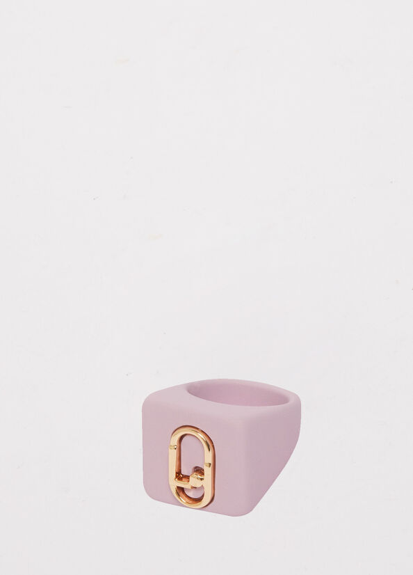 Liu Jo Ring With Monogram Logo Schmuck Damen Rosa | DVI-713508