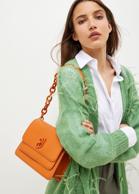 Liu Jo With Logo Handtasche Damen Orange | DWS-741268